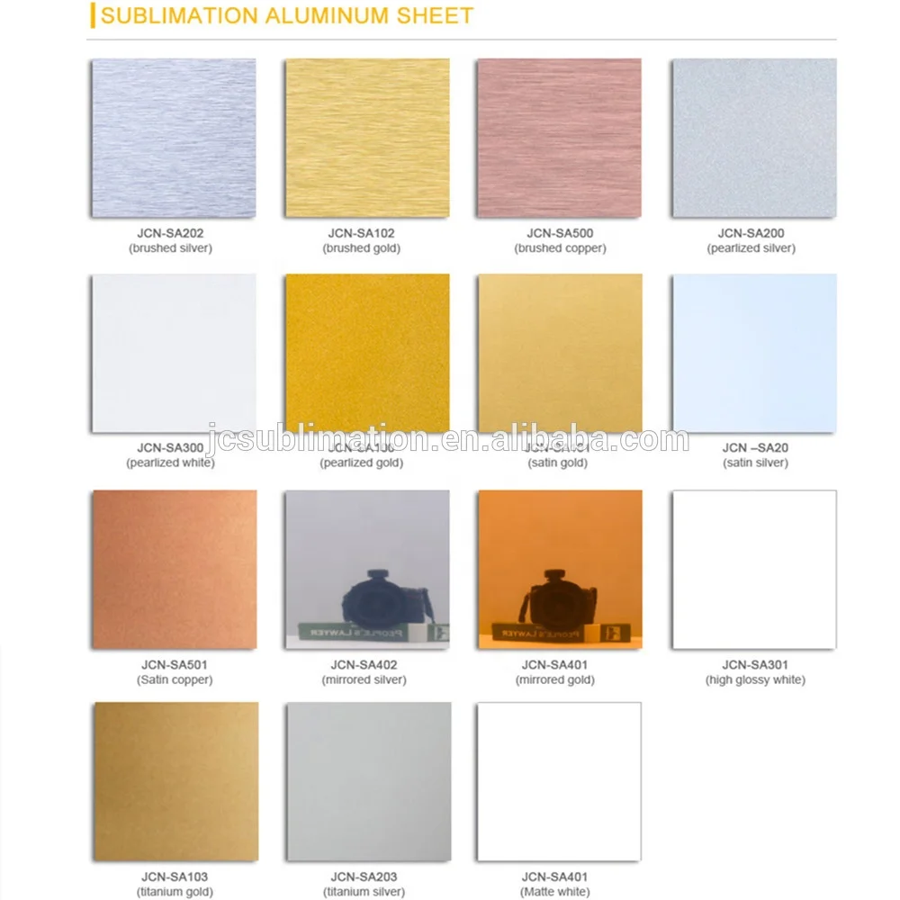 Aluminum for sublimation 