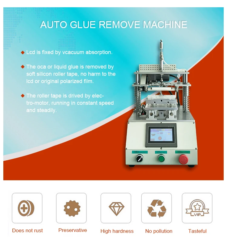 Universal Mobile phone LCD Screen glue adhesive oca glue remove machine