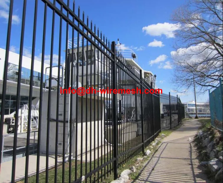6ft*8ft Galvanized Steel Picket Fence/wrought Iron Fence/spear Top