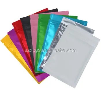 colored zip bags