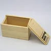 Unfinished pine wood small bottle packaging box