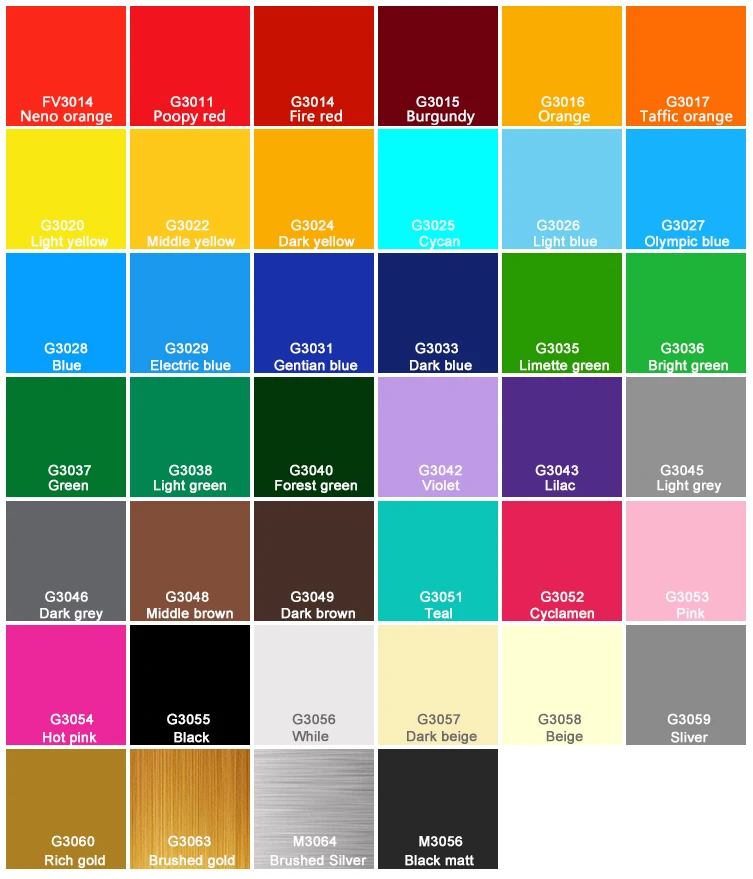 Premium Quality Oracal 651 Self Adhesive Vinyl Sheets 12 * 12