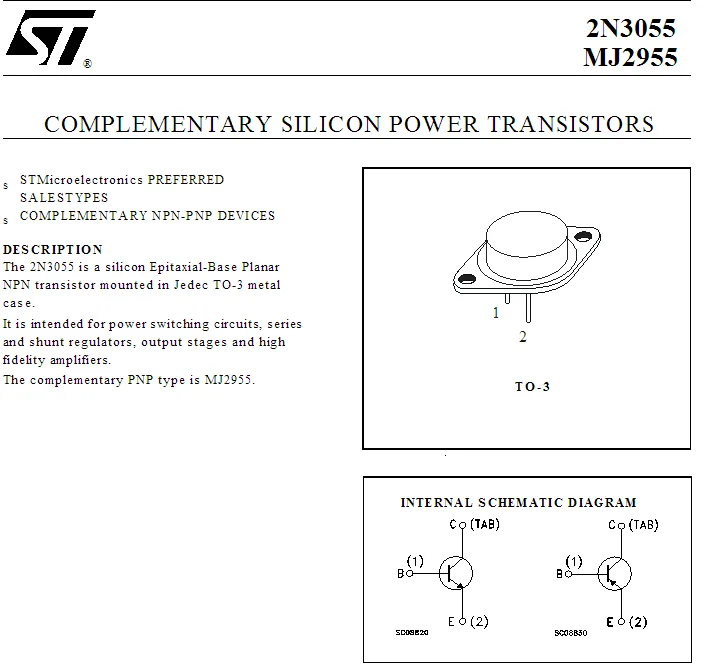 2n3055 transistor price