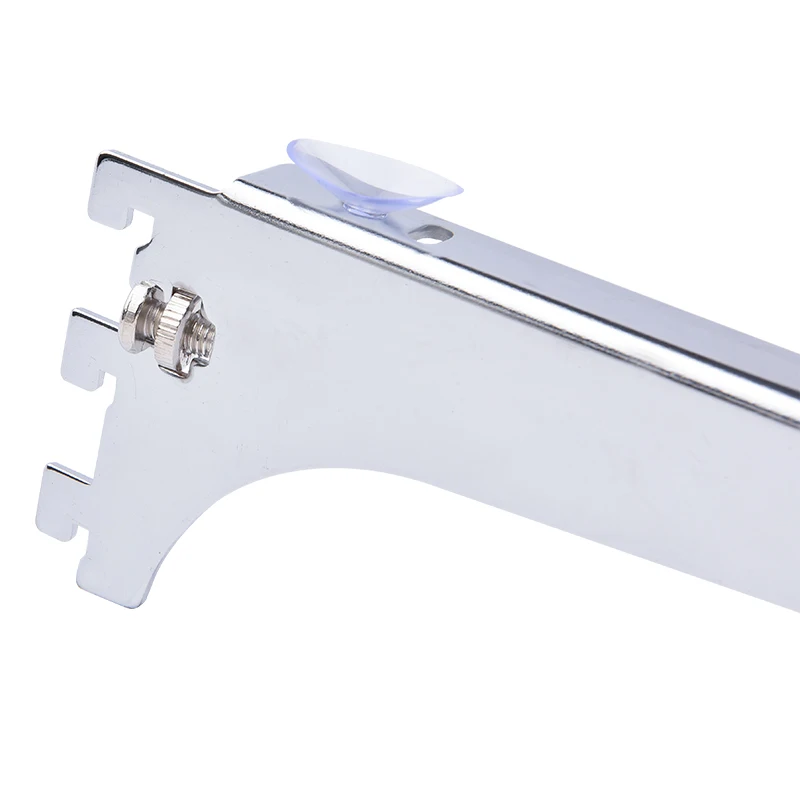 Mall Holding 3sided Brackets Single Slot Shelf Bracket System Slatwall