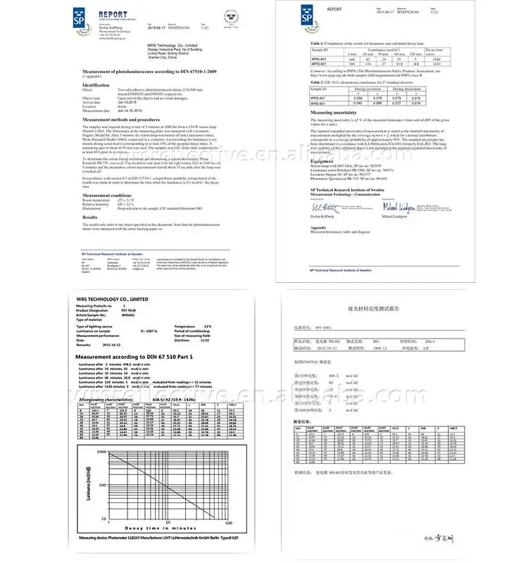 Removable Night Glow In The Dark Safety Luminous Light Sticker Paper
