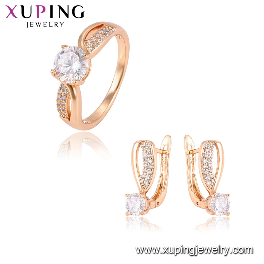 64673 Xuping Jewelry 18k Gold Plated Two Pieces Set With Earring And ...