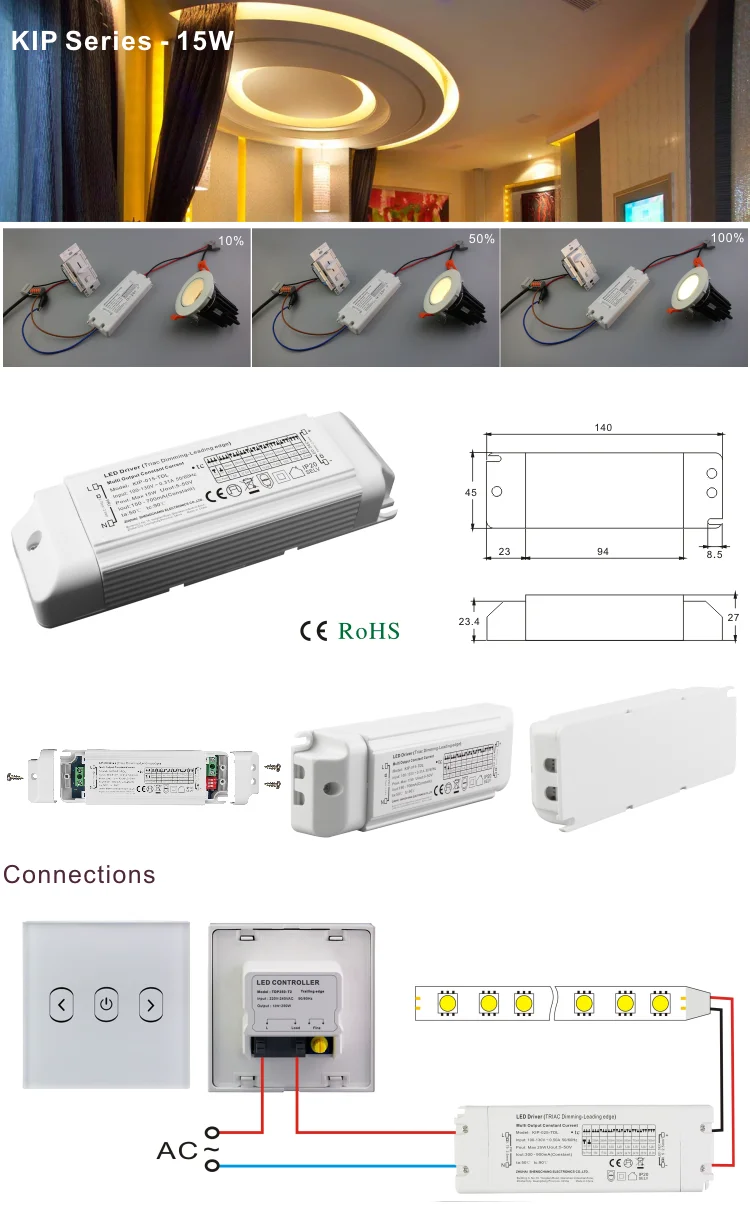 15w Triac Dimmable Led Driver Be Licable Hotel Hospital Gym 15w Triac Dimmable Led Driver Be