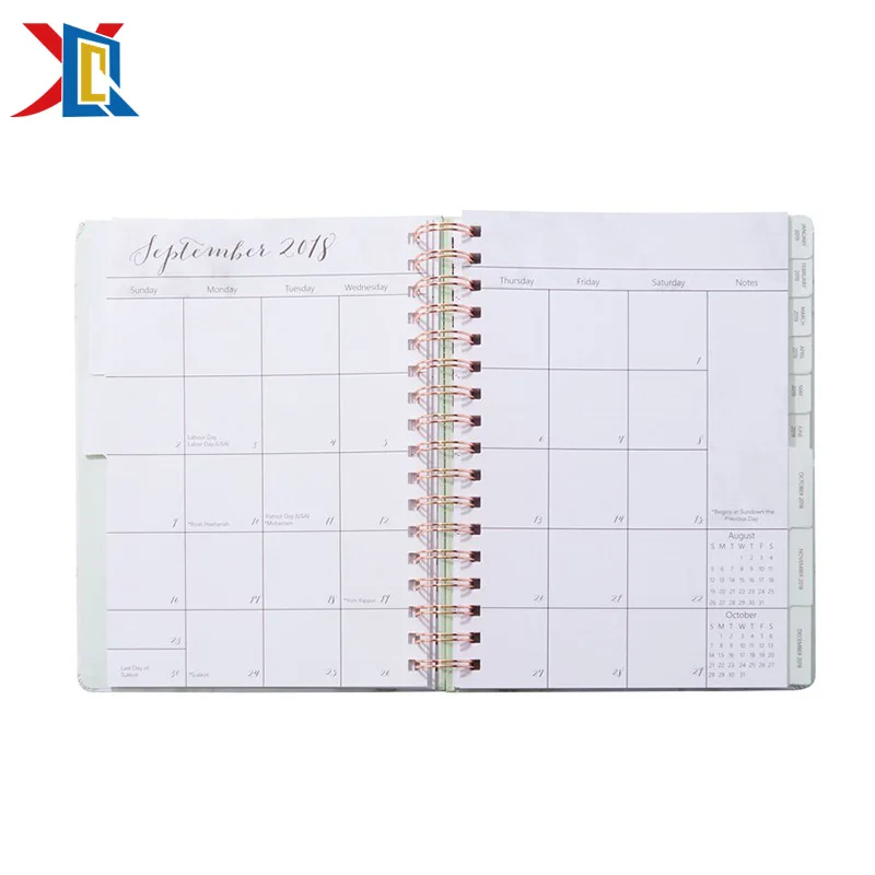 Customized Luxury Stamping Foil Stamping Daily Dated Planner Buy