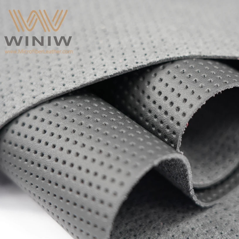 PU Microfiber  Materials Automotive  Leather Artificial Skins For Aftermarket Car  Seat Cover Fabric Perforated