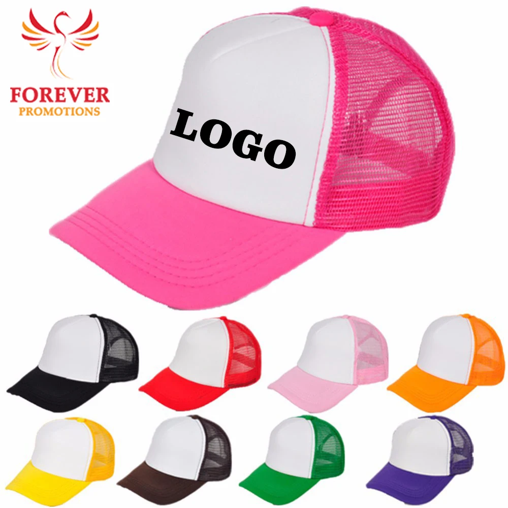 branded trucker caps