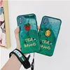 Applicable for iPhoneX strawberry handmade soft shell for apple 7plus/8 emerald letter mobile phone shell 6S pineapple