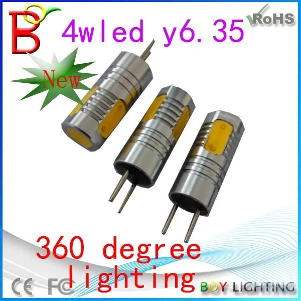 Good sale CE Rohs 12v AC high lumen 300lm 4w gy6.35 led,gy 6.35 led bulb lamp