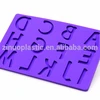 Hot - selling capital English letter A-M sugar cake embossed with silicone pad