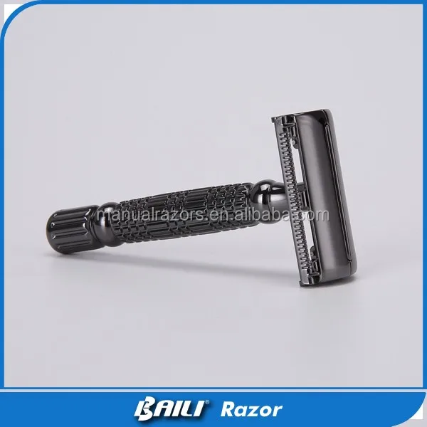 2018 Baili Newest Gunmetal Twist To Open Safety Razor 3.jpg