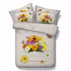 Pretty Bouquet of Flowers and Thank you message 3d bed set