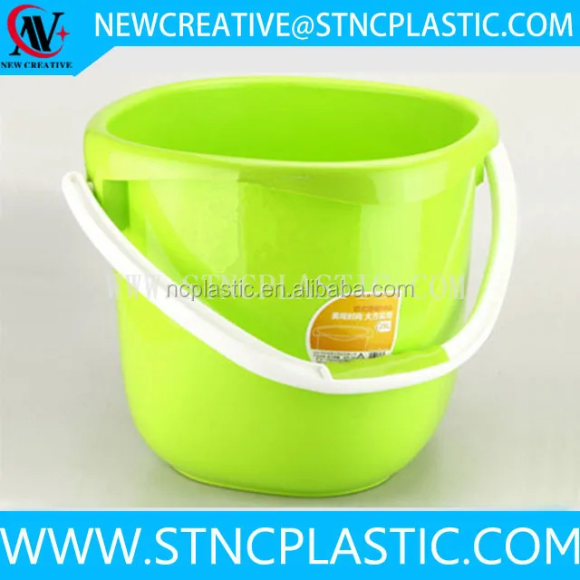 blank plastic buckets