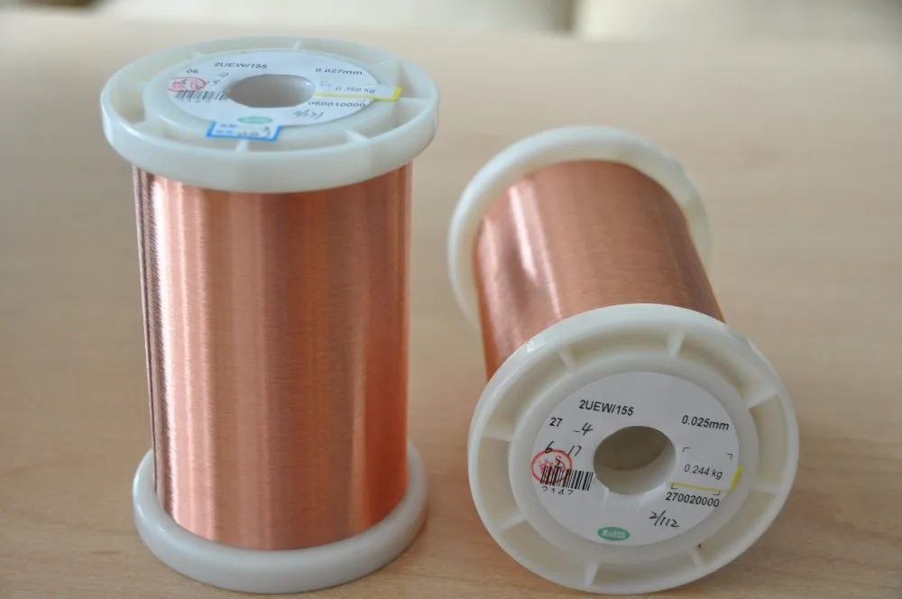 UEW 180 0.06mm 48AWG High frequency enameled magnet copper wire for voice coils - ANKUX.COM