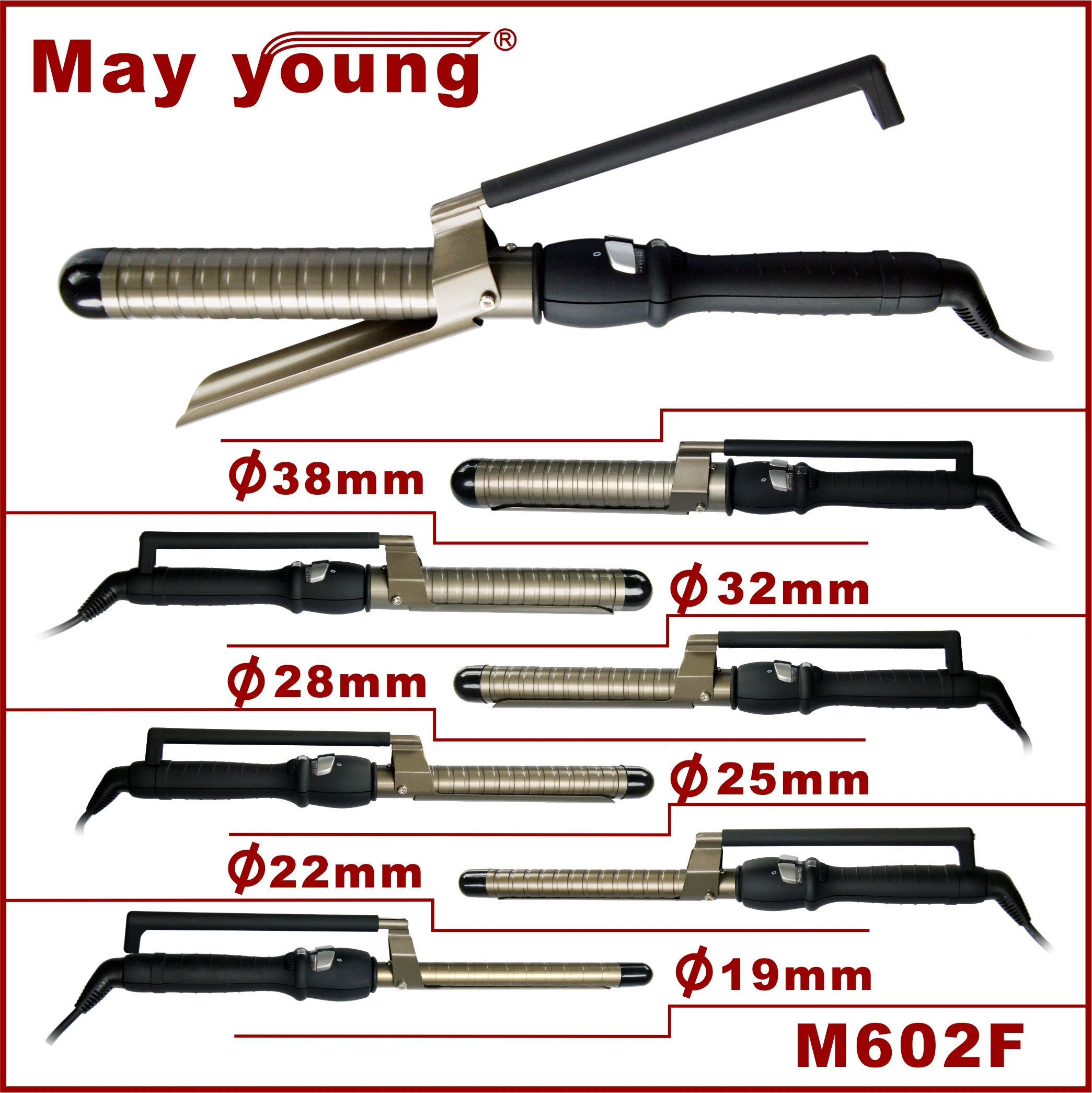 M602f Hot Sell Professional Marcel Curling Iron Hair ...