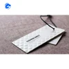 New design factory paper custom logo sample dresses women hangtag jeans men hang garment string clothing labels bag tag