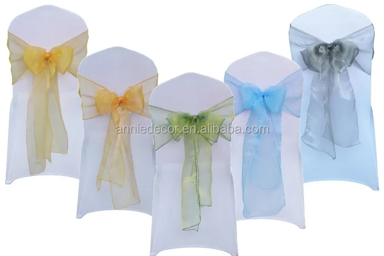 Hot-selling Satin Chair Sash for Wedding Banquet Decoration