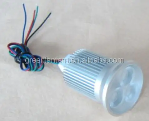 DMX 512 3in1 4wire rgb 9w rgb spotlights MR16 DC12V low voltage spot light