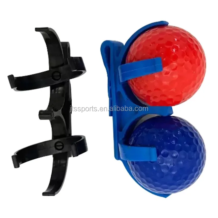 Plastic Golf Ball Holder With Double Clip,Strong And Custom Color Clips