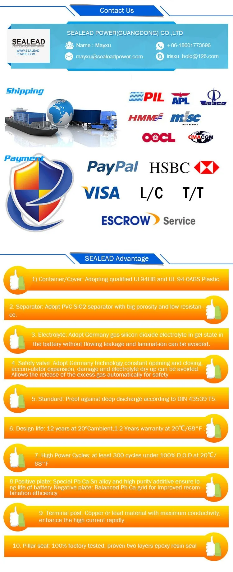 12v250ah battery for hydrometer