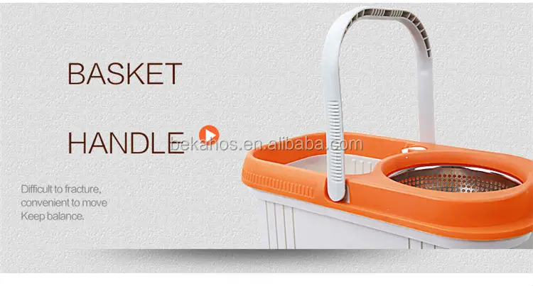 4drives Spin Mop Square bucket Orange+White (11)