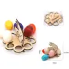 Plywood Easter Gift Easter Egg Basket Bunny Basket
