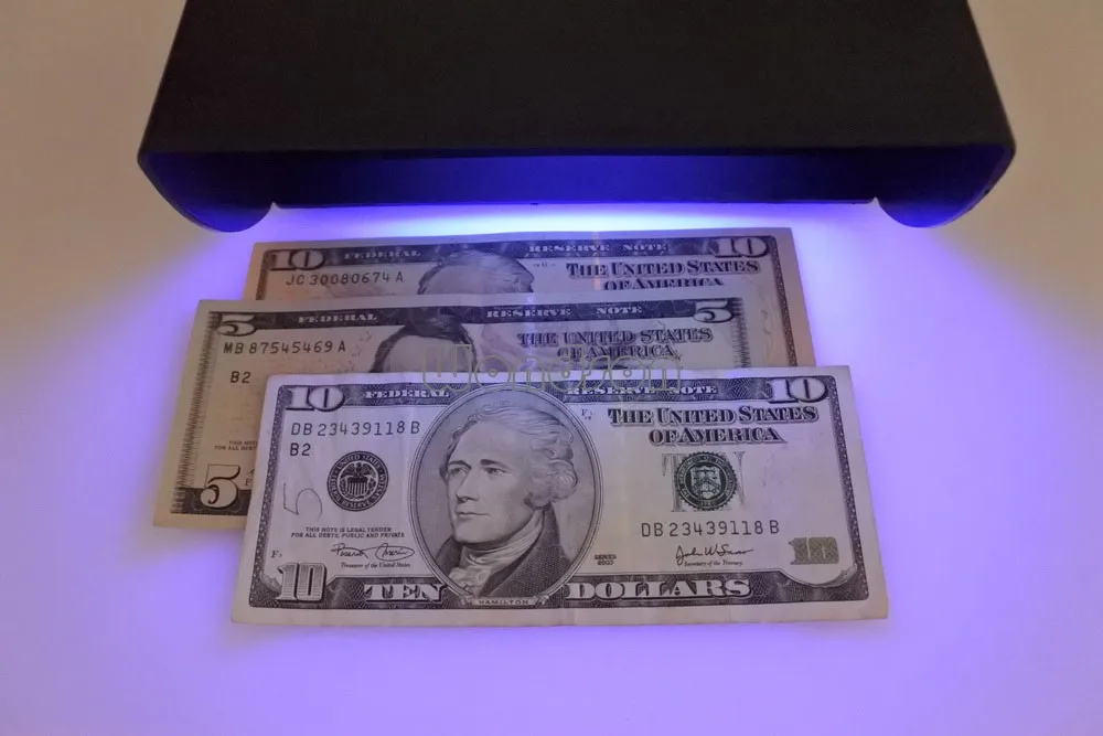 365nm Longwave UV Blacklight Stamps Money Fluorescence Detector Ultraviolet Lamp 