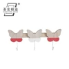 Antique finish cast wall mounted dancing butterfly design coat hook for home decoration