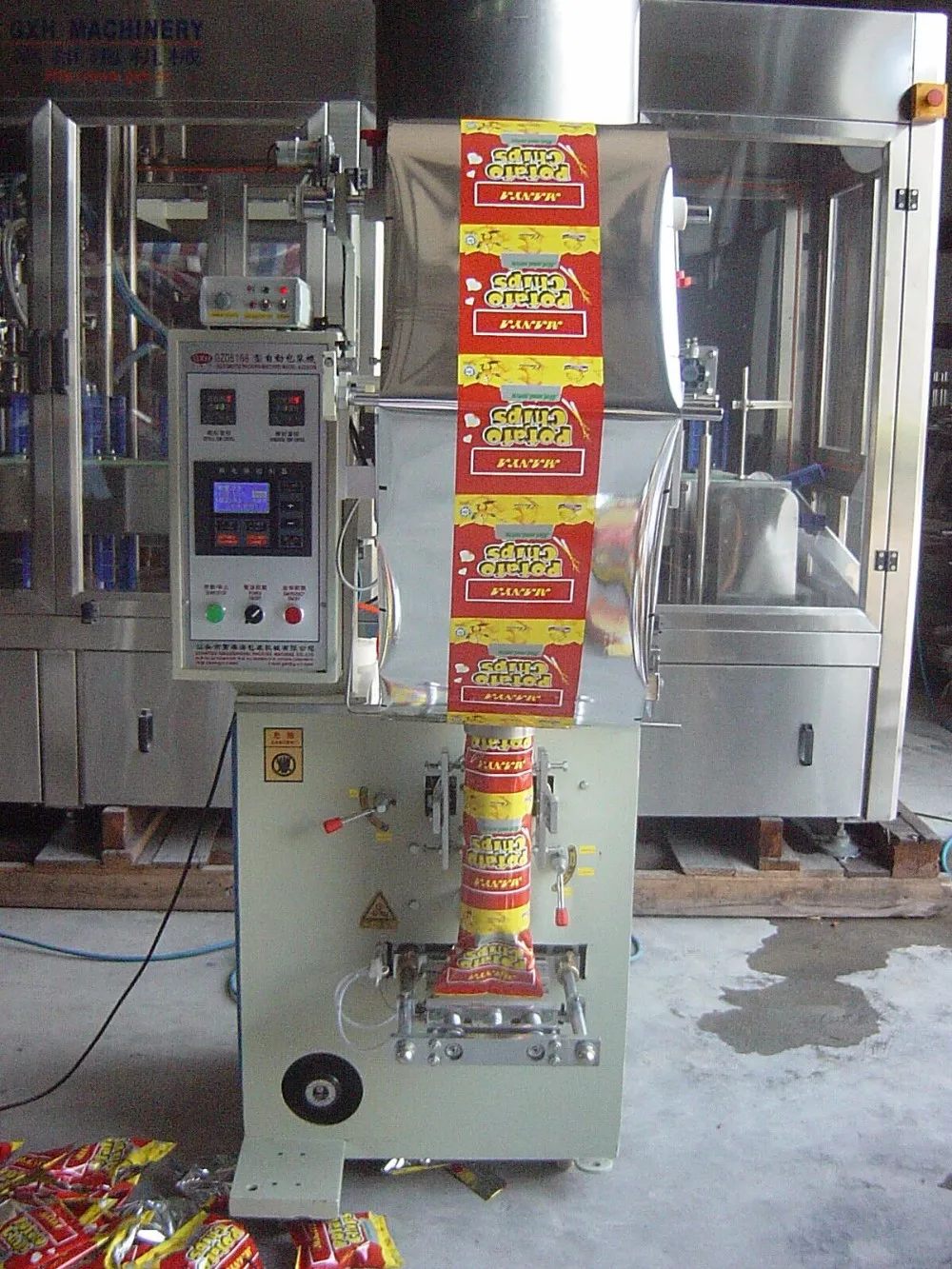 chips packing machine, View chip bagger, GXH Product Details from
