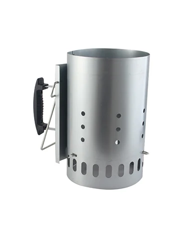 Grill Barbecue Bbq Galvanized Steel Chimney Lighter Basket Outdoor ...