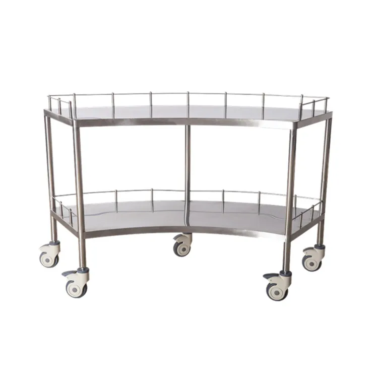 Hospital furniture medical emergency trolley in hospital mobile crash trolley cart