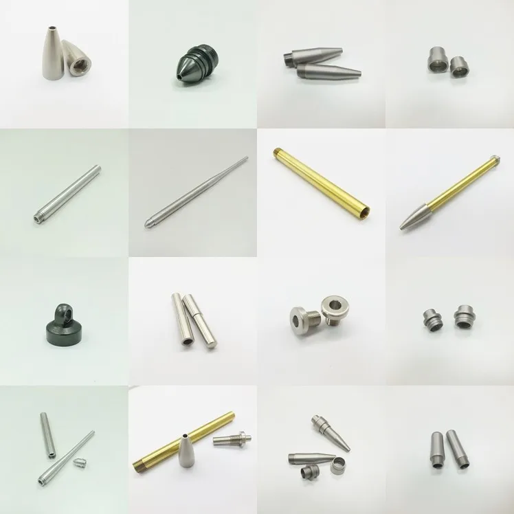 Good Quality Chromed Metal Precision Assemble Brass Pen Turning Parts