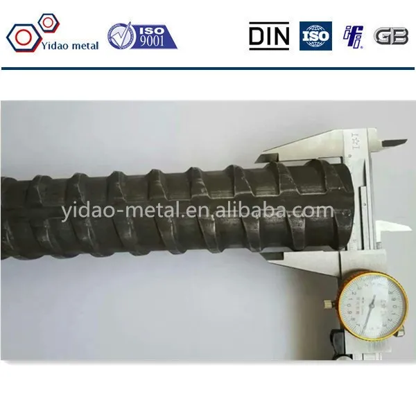 High Strength Rebar/rock Bolt Anchors/form Work Ties Used Hot Rolled