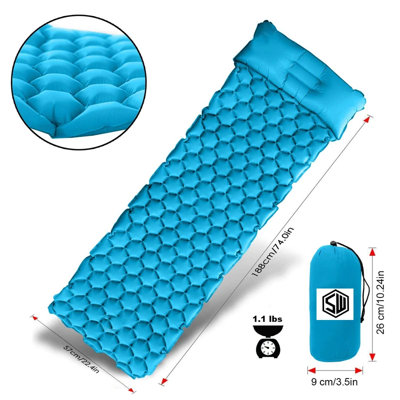 Chinese Adult Self Inflating Folding Sleeping Mat Camping Mat Sleeping