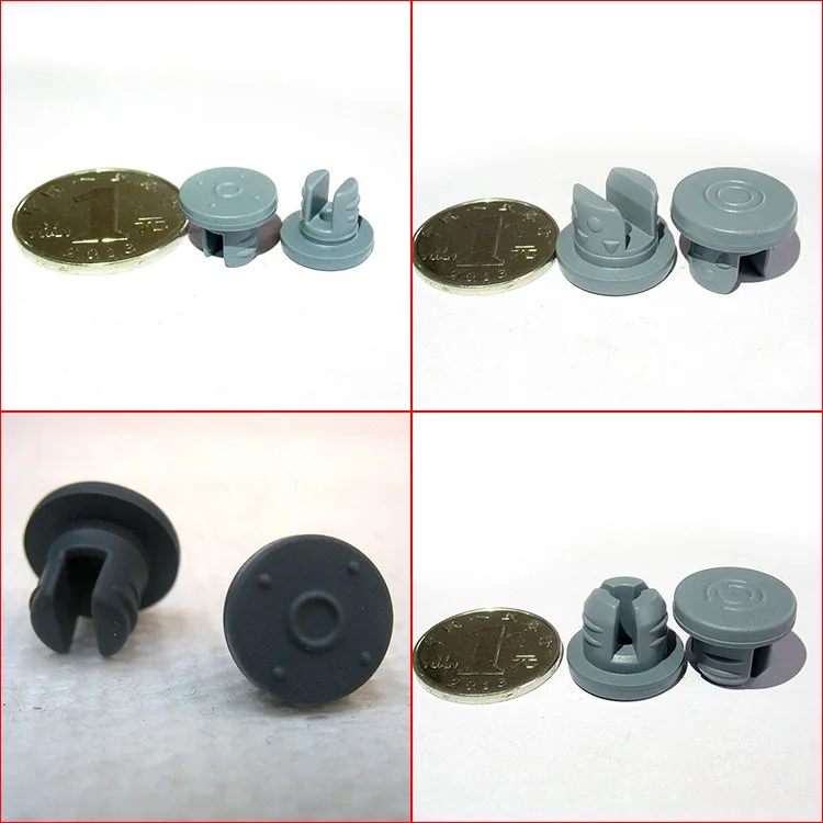 Wholesale ampoule glass bottle rubbers Silicon stopper rubber 