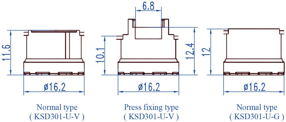 KSD301-U DIMENSION