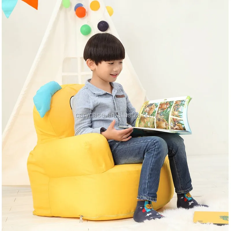 Silk Screen Print Yellow Cartoon Bean Bag Chair,Lovely Fancy Beanbag Sofa Seat Cushion Buy