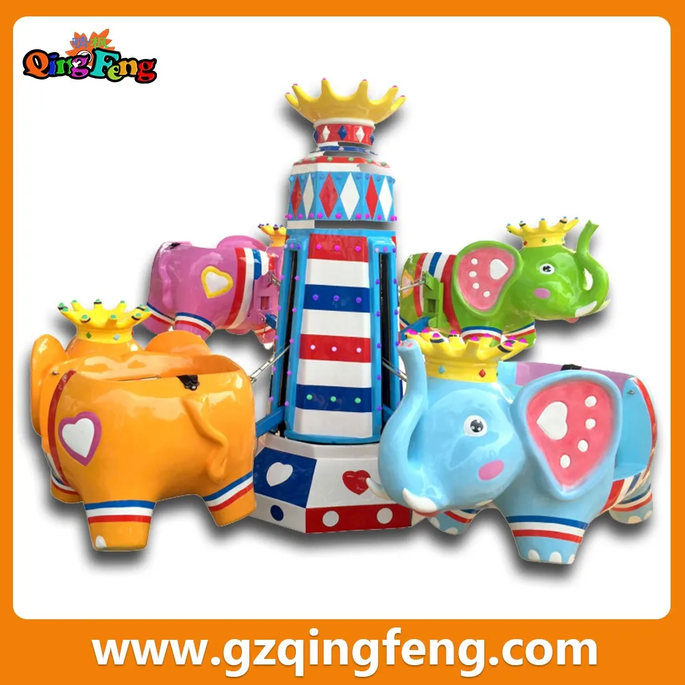 Qingfeng amusement park elephant ride games human gyroscope rides for sale