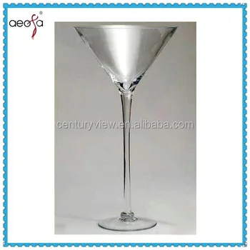 Long Stemmed Clear Tall Martini Glass Vase Buy Long Stem