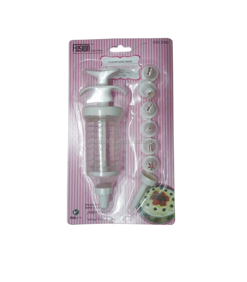 Nozzles Icing Syringe Decorating Set 4 насадками