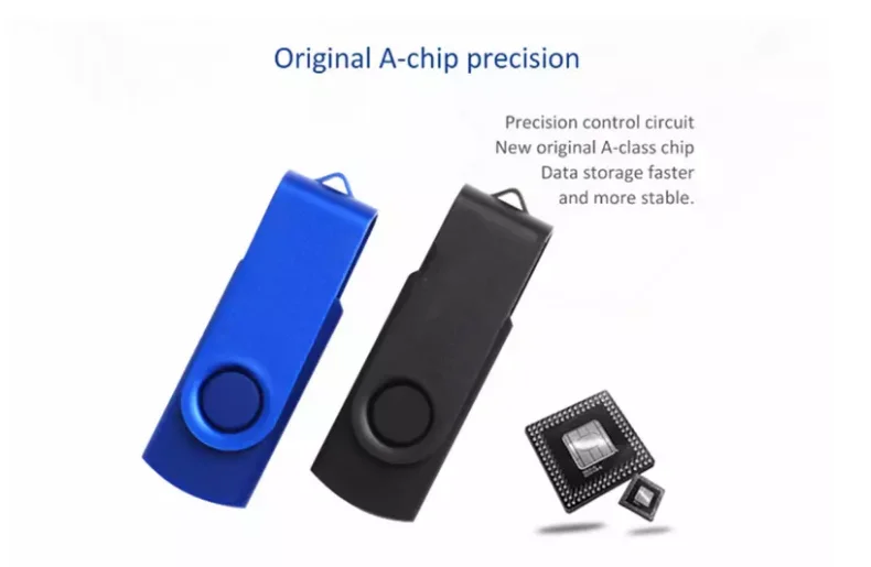 Customized Logo Twister USB Stick 8GB 16GB 32GB USB 2.0 3.0 Swivel USB Flash Drive - ANKUX.COM