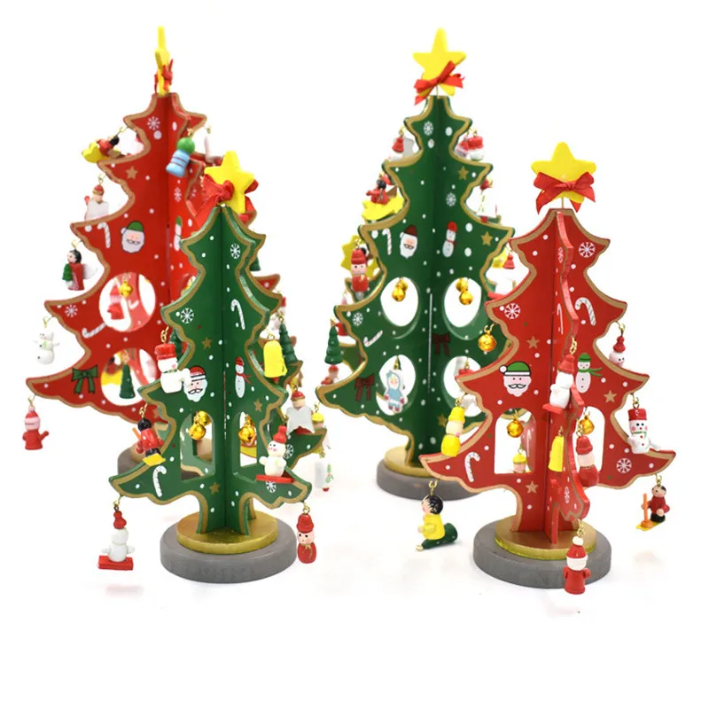 Promo Decoration Toys Mini Wooden Christmas Trees - Buy Decorateion ...