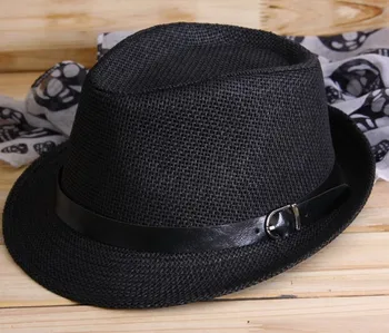 small black fedora hat