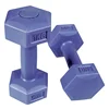 Wholesale cement vinyl plastic dumbbell with different color