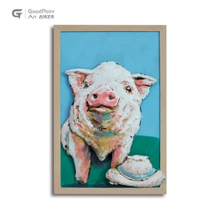 Adorable Pig Wall Decor Metal Art Paintings Solid Animals Home Adorable Pig Wall Decor Metal Art Paintings Solid Animals Home