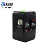 Wholesale USB Travel charger Adapter fast charging dual USB Universal Adapter with EU UK US AU folding plugs all in one