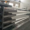 Highway and park led solar lamp parts galvanized steel post